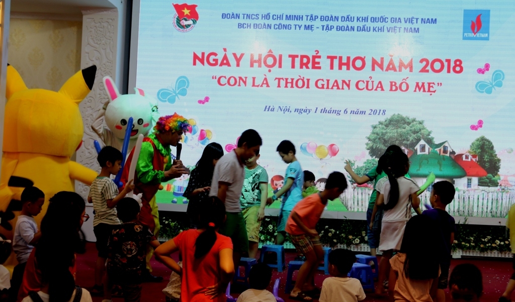 Đoàn Thanh niên Công ty Mẹ tổ chức “Ngày hội trẻ thơ 2018” doan thanh nien cong ty me to chuc ngay hoi tre tho 2018