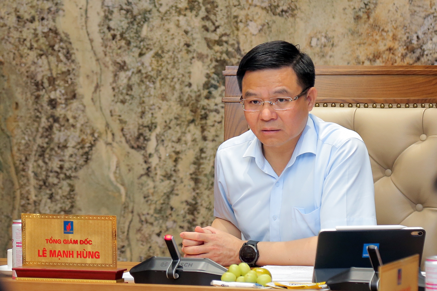 Tổng Giám đốc Petrovietnam Lê Mạnh Hùng phát biểu kết luận