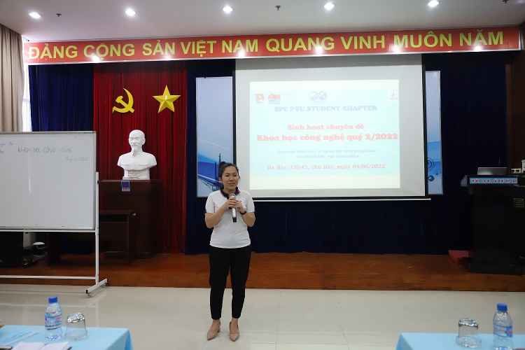 Chi hội SPE PVU Student Chapterphối hợp với Đoàn cơ sở Địa Vật Lý Giếng Khoan Vietsovpetro tổ chức buổi sinh hoạt chuyên đề “ Khoa học Công nghệ” dành cho sinh viên Chi hội SPE PVU phối hợp với Đoàn ĐVLGK Vietsovpetro sinh hoạt chuyên đề khoa học công nghệ