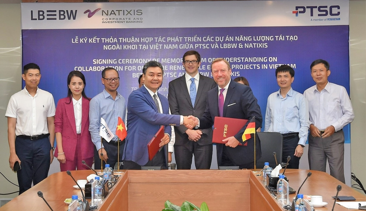 PTSC ký kết Thỏa thuận hợp tác với Tổ hợp ngân hàng LBBW & Natixis CIB về việc phát triển các dự án năng lượng tái tạo ngoài khơi