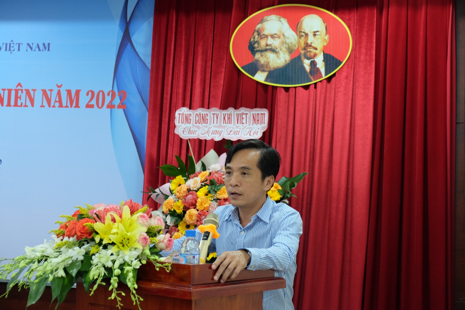 Ông Huỳnh Quang Hải – Phó Tổng giám đốc PV GAS phát biểu tại cuộc họp