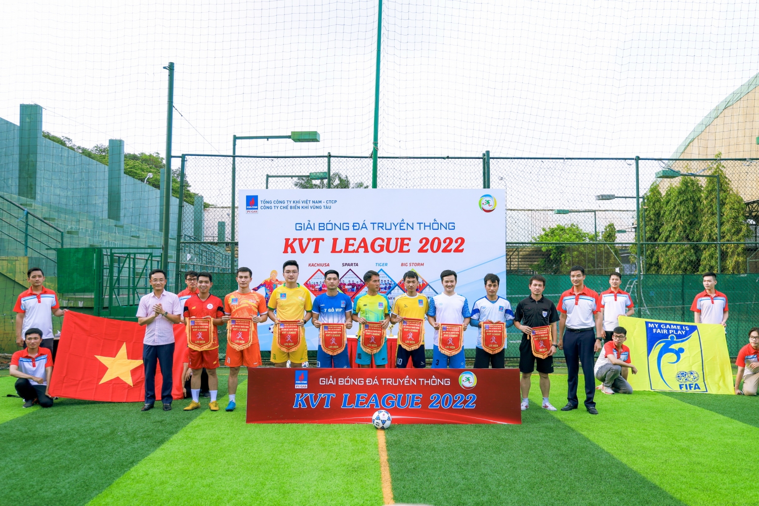 Khai mạc Giải bóng đá KVT League 2022 – Giải truyền thống của Công ty Chế biến Khí Vũng Tàu