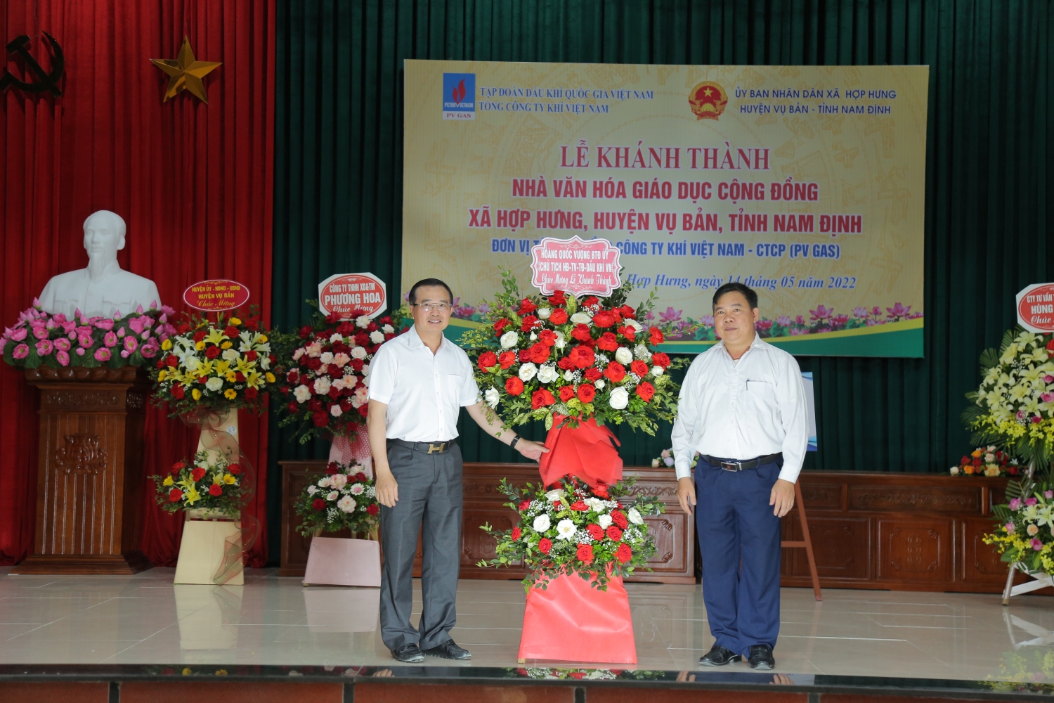 Petrovietnam/PV GAS khánh thành Nhà văn hóa giáo dục cộng đồng xã Hợp Hưng, huyện Vụ Bản, tỉnh Nam Định