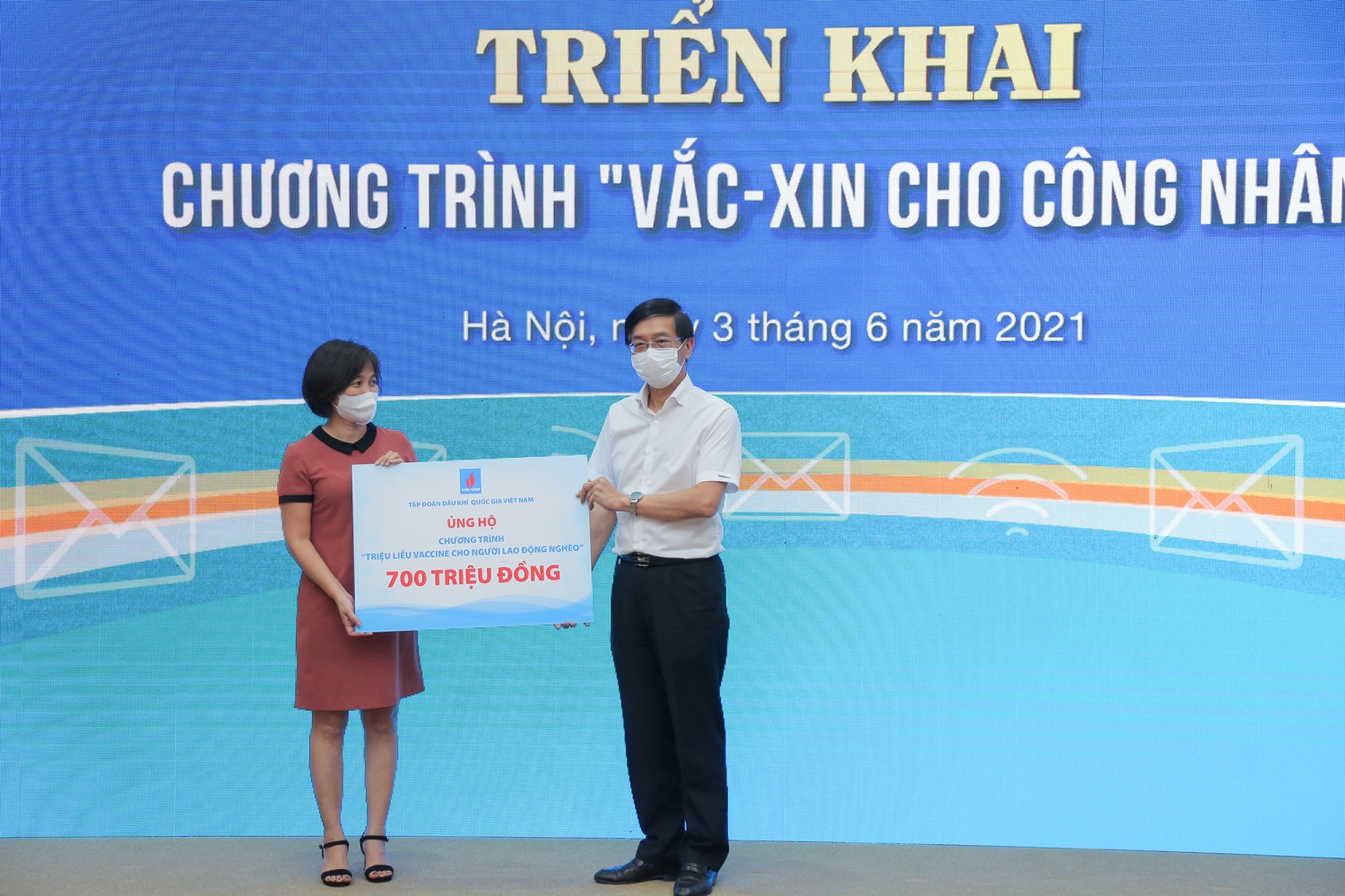 Petrovietnam và CĐ DKVN ủng hộ 2 tỷ 700 triệu đồng cho chương trình Các sự kiện nổi bật của Petrovietnam trong tuần từ 30/5 đến 6/6/2021