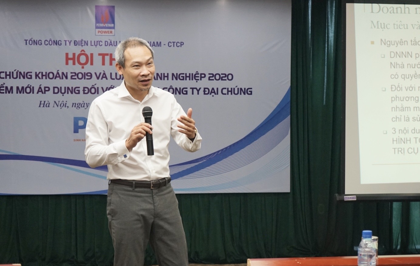 PV Power tổ chức Hội thảo "Luật Chứng khoán 2019 và Luật Doanh nghiệp 2020 - Những điểm mới áp dụng đối với mô hình công ty đại chúng" pv power to chuc hoi thao luat chung khoan 2019 va luat doanh nghiep 2020 nhung diem moi ap dung doi voi mo hinh cong ty dai chung
