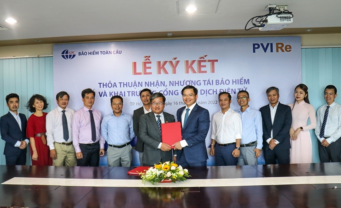 PVI Re và GIC ký kết Thỏa thuận nhận, nhượng tái bảo hiểm và khai trương cổng giao dịch điện tử