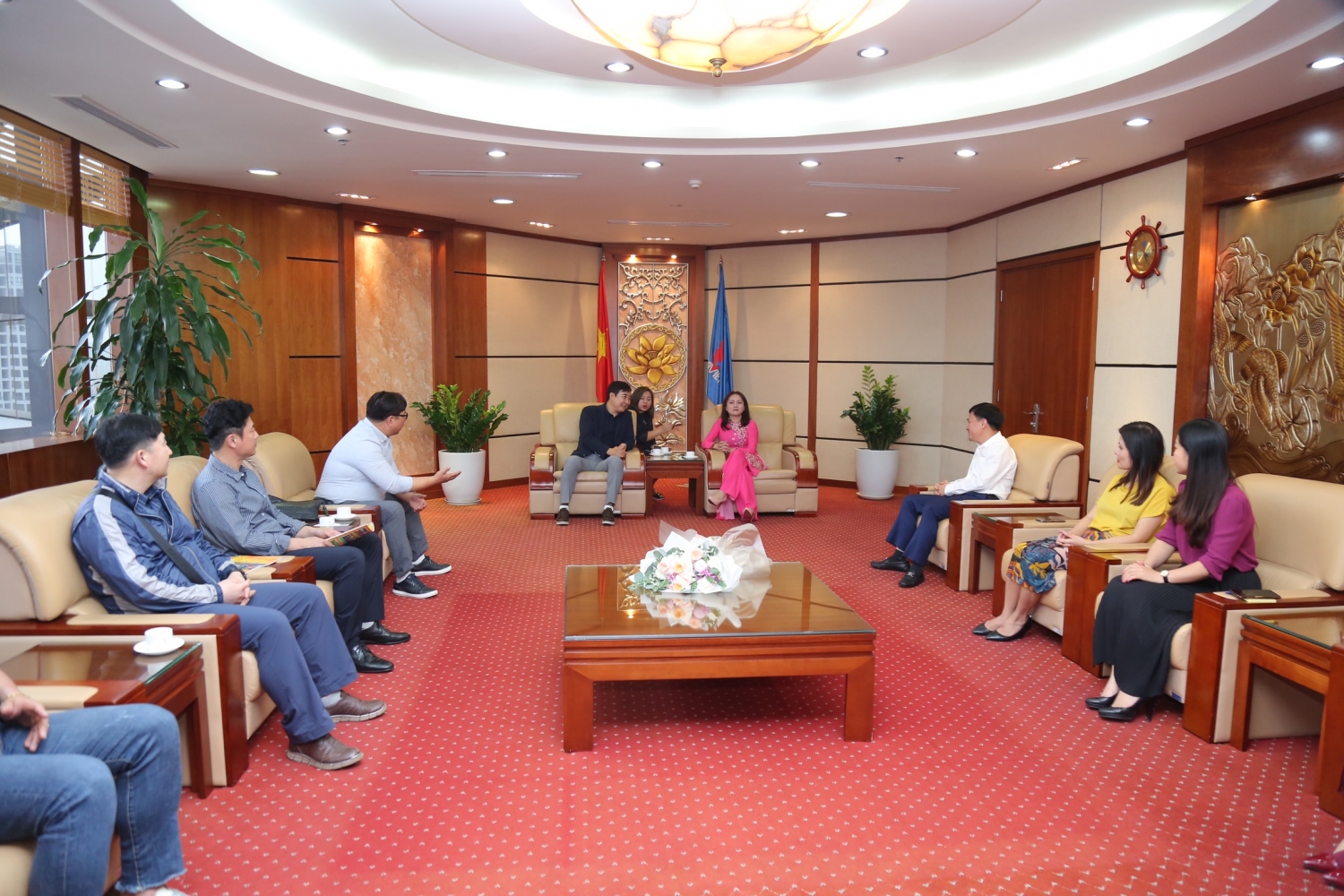 Lãnh đạo CĐ DKVN tiếp Công đoàn Dầu khí Hàn Quốc cong doan dau khi viet nam tiep cong doan dau khi han quoc