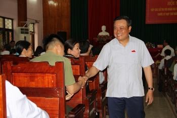 Chủ tịch HĐTV PVN Trần Sỹ Thanh tiếp xúc cử tri huyện Chi Lăng, tỉnh Lạng Sơn