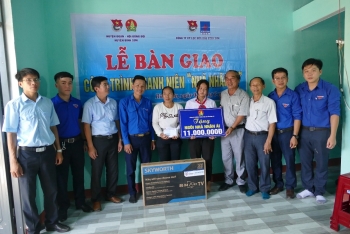 Đoàn Thanh niên BSR bàn giao nhà tình nghĩa tại xã Bình Hải, huyện Bình Sơn, tỉnh Quảng Ngãi