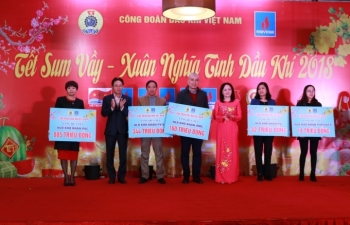 Công đoàn Dầu khí Việt Nam tổ chức “Tết Sum vầy” cho người lao động phía Bắc