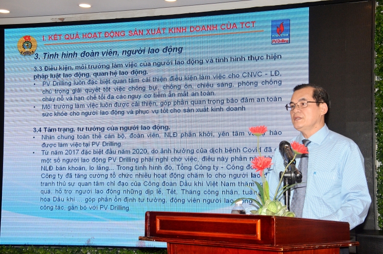 Công đoàn PV Drilling đồng hành cùng Tổng công ty vượt khó khăn thách thức, giữ vững nhịp độ SXKD cong doan pv drilling dong hanh cung tong cong ty vuot kho khan thach thuc giu vung nhip do sxkd