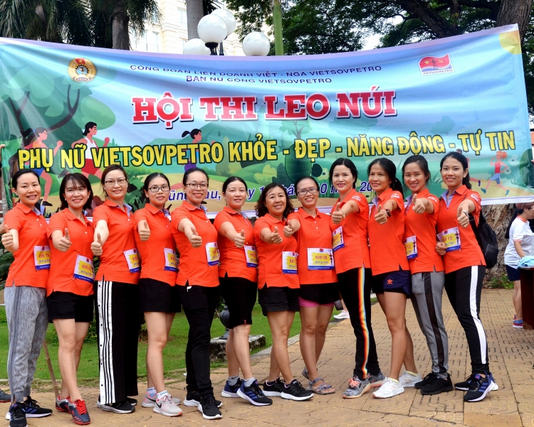 Ban Nữ công Vietsovpetro tổ chức hội thi “Leo núi vì sức khỏe cộng đồng năm 2020