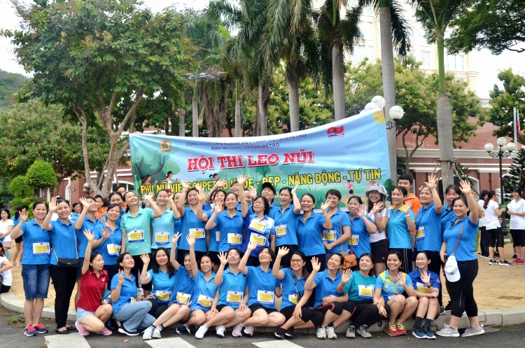 Ban Nữ công Vietsovpetro tổ chức hội thi “Leo núi vì sức khỏe cộng đồng năm 2020