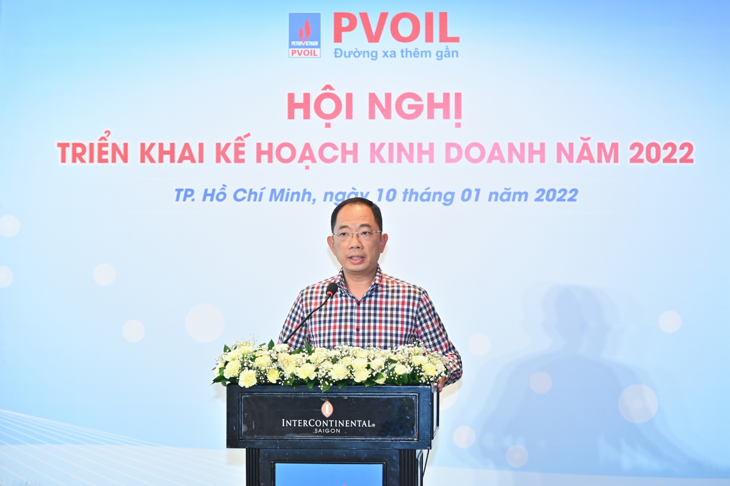 Ông Cao Hoài Dương - Bí thư Đảng ủy, Chủ tịch HĐQT Tổng công ty phát biểu chỉ đạo tại Hội nghị
