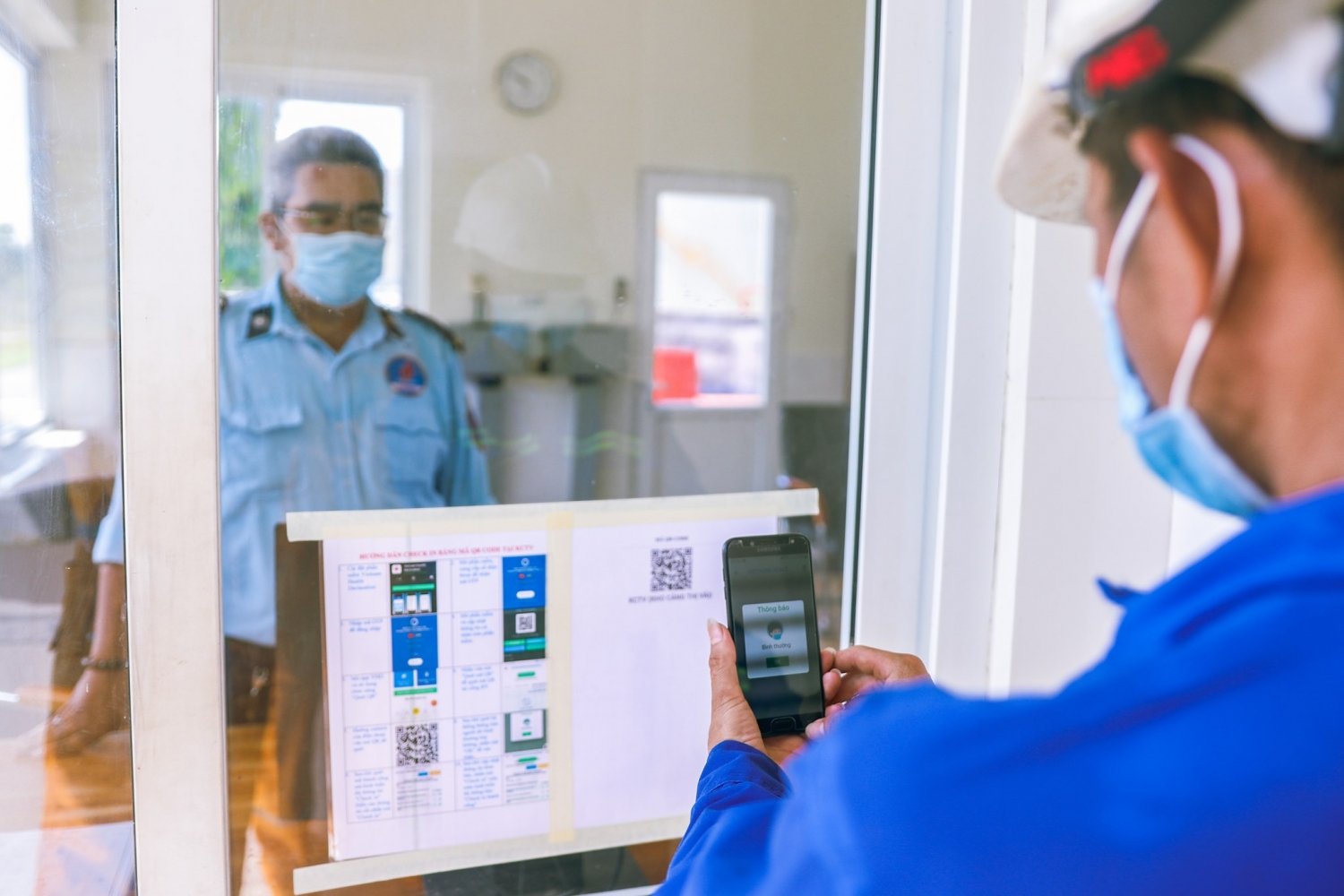 Khai báo y tế bẳng má QR giúp tiết kiệm thời gian cho nhà thầu và lái xe bồn