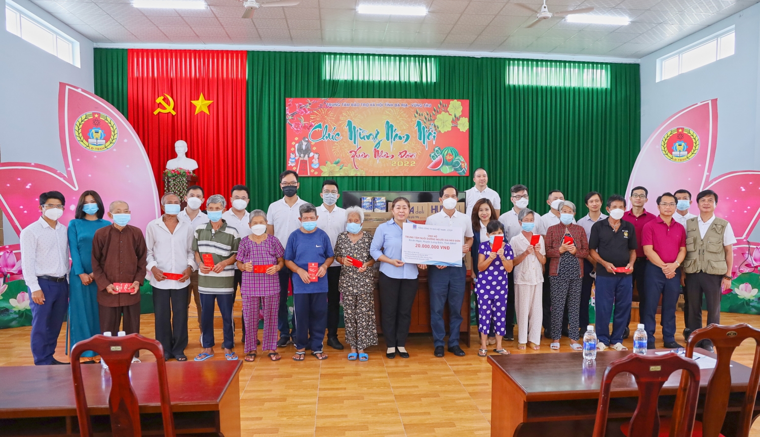 Đoàn công tác thăm Trung tâm Nuôi dưỡng người già neo đơn tại xã An Ngãi, Long Điền, BR-VT