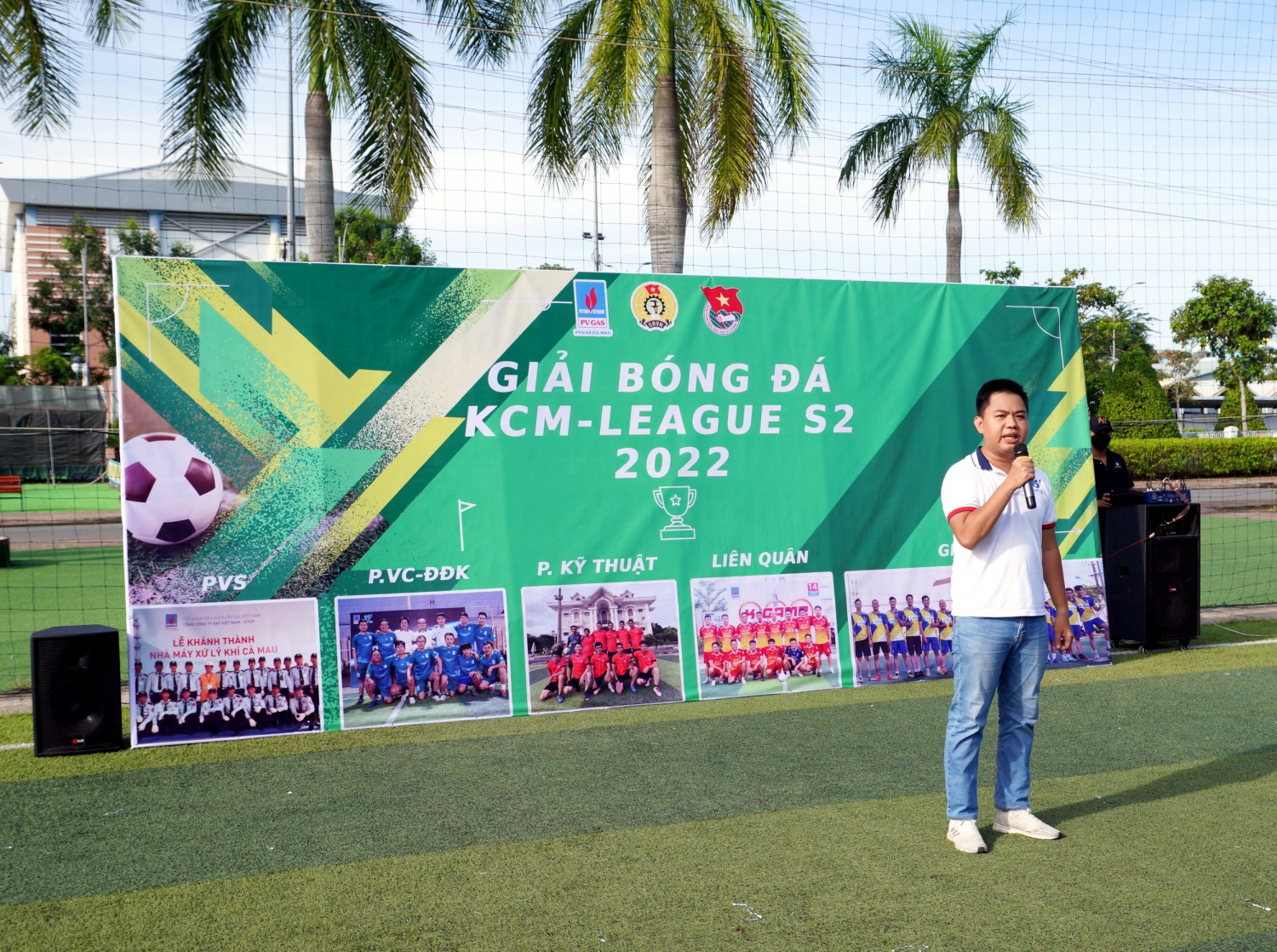 hủ tịch Công đoàn KCM khai mạc Giải Bóng đá KCM LEAGUE 2022