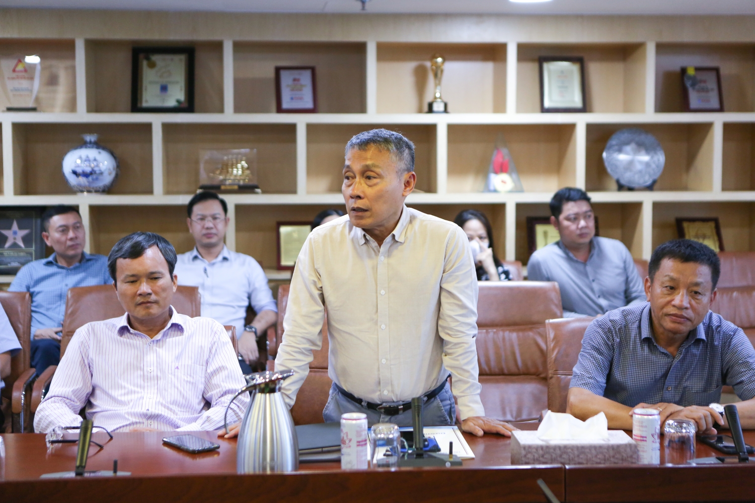 Ông Nguyễn Anh Toàn – Phó Tổng Giám đốc Tổng công ty, Phụ trách Ban Kỹ thuật An toàn phát biểu tại buổi Lễ