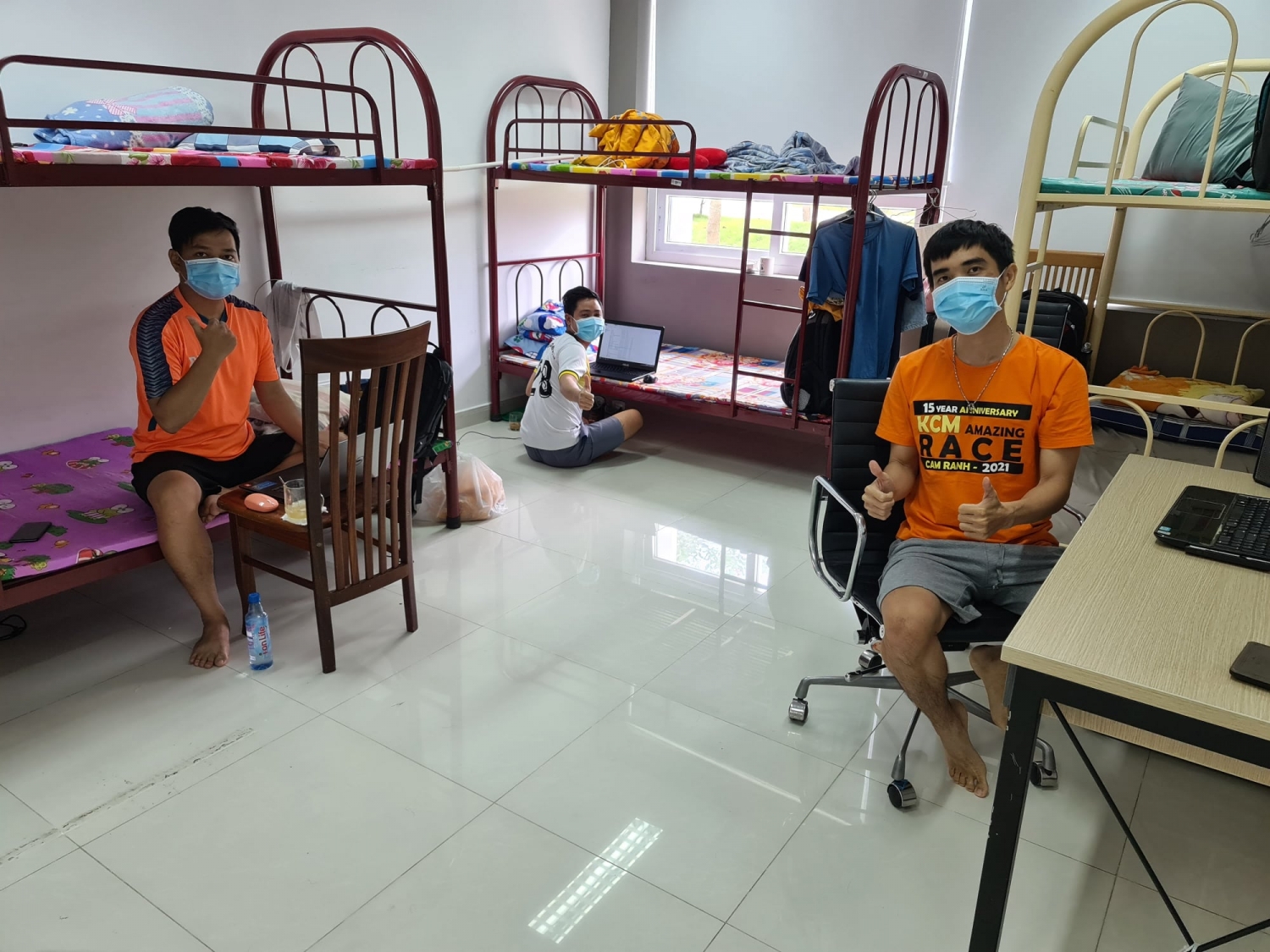 Khu vực lưu trú của người lao động được chuẩn bị chu đáo