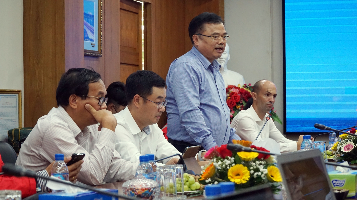 Ông Nguyễn Văn Quế - Tổng Giám đốc Cửu Long JOC phát biểu