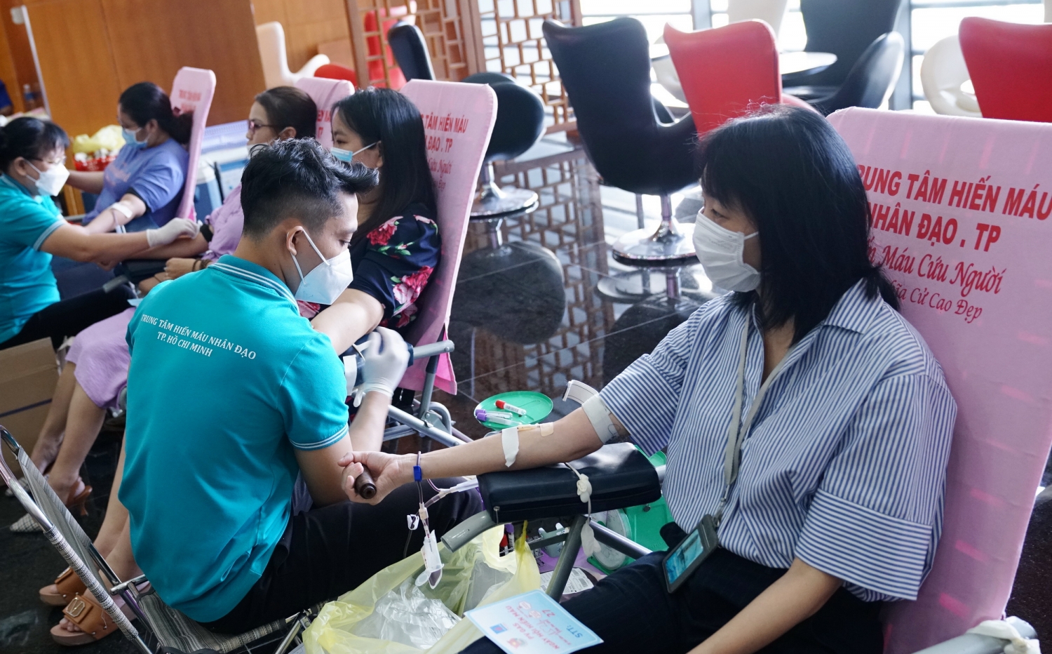 Ngày hội đã nhận được 101 đơn vị máu từ các tình nguyện viên
