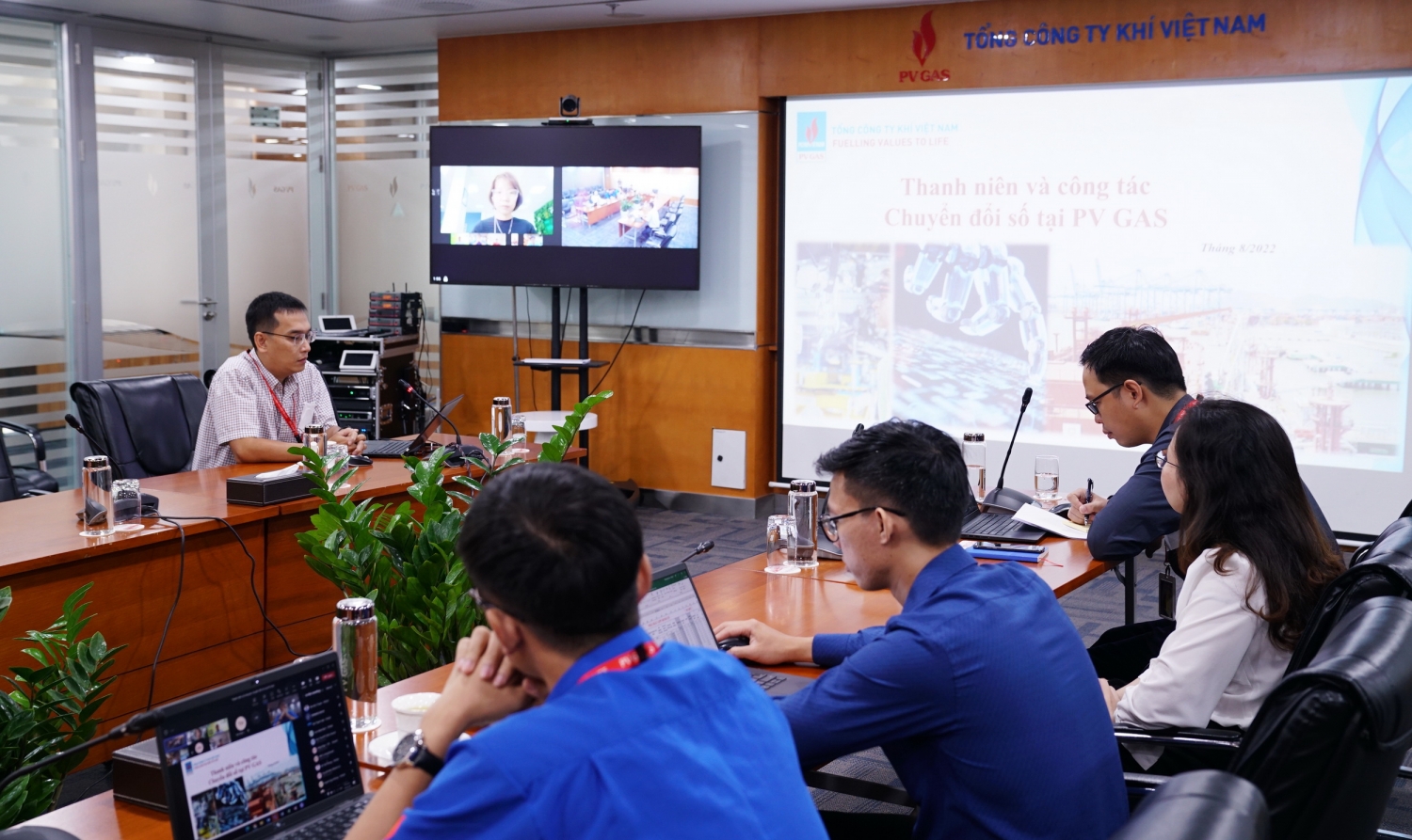 Hội thảo được tổ chức trực tiếp và trực tuyến đến các đầu cầu Vũng Tàu, Cà Mau, Hà Nội, Hải Phòng của PV GAS