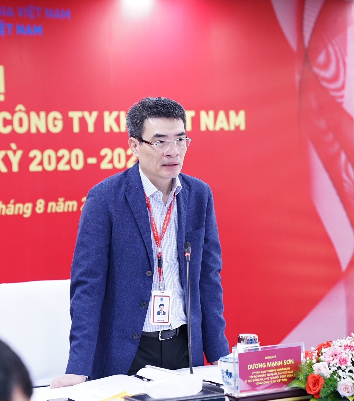 Đồng chí Dương Mạnh Sơn - Bí thư Đảng ủy, Chủ tịch HĐQT PV GAS kết luận Hội nghị