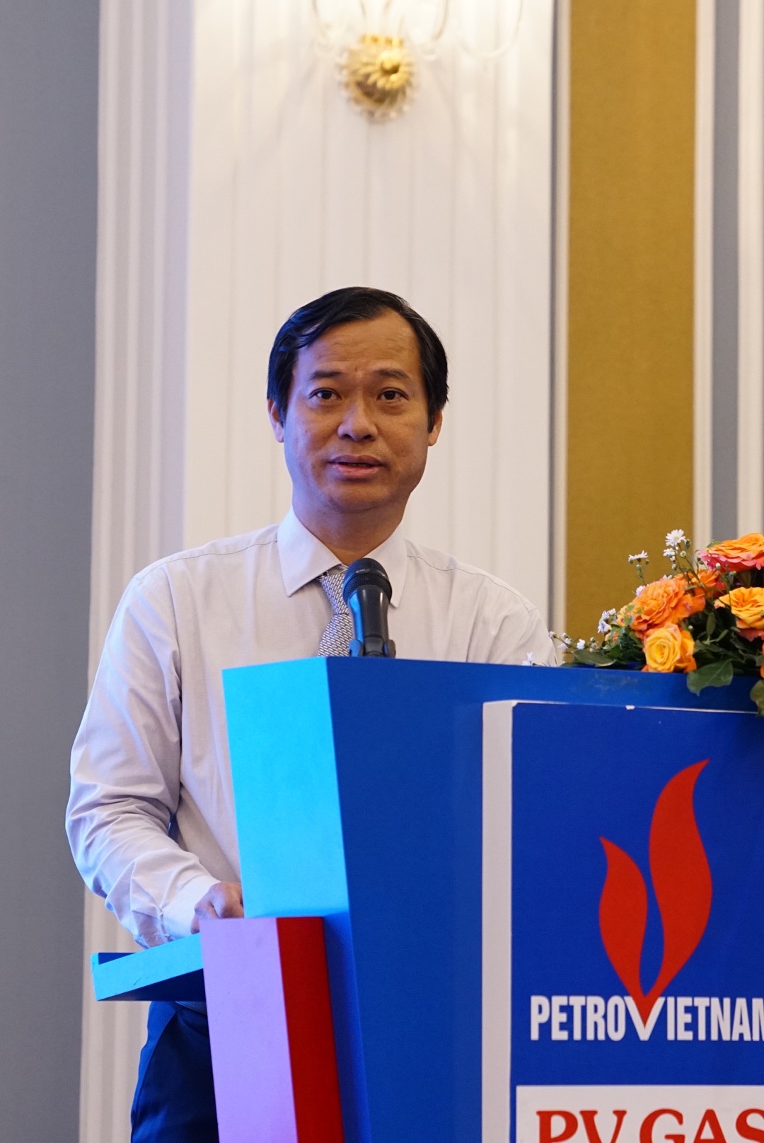 Ông Trần Xuân Thành, Chủ tịch Công đoàn PV GAS phát biểu