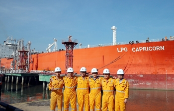 Kho cảng PV GAS Vũng Tàu tiếp nhận chuyến tàu LPG lạnh thứ 100