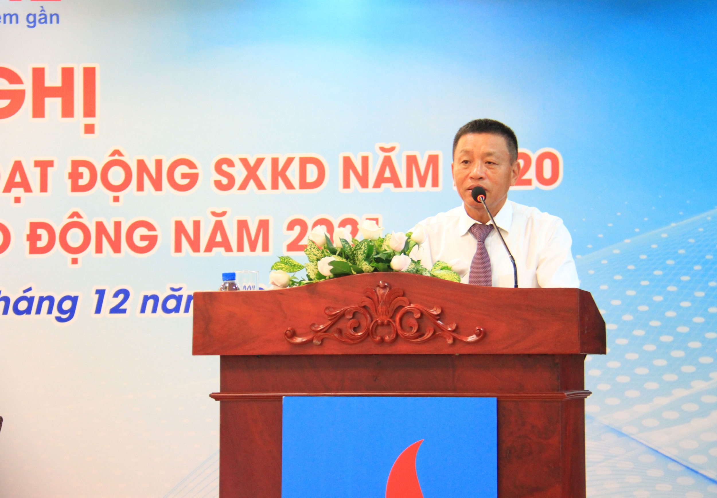 Tổng Giám đốc PVOIL Đoàn Văn Nhuộm phát biểu