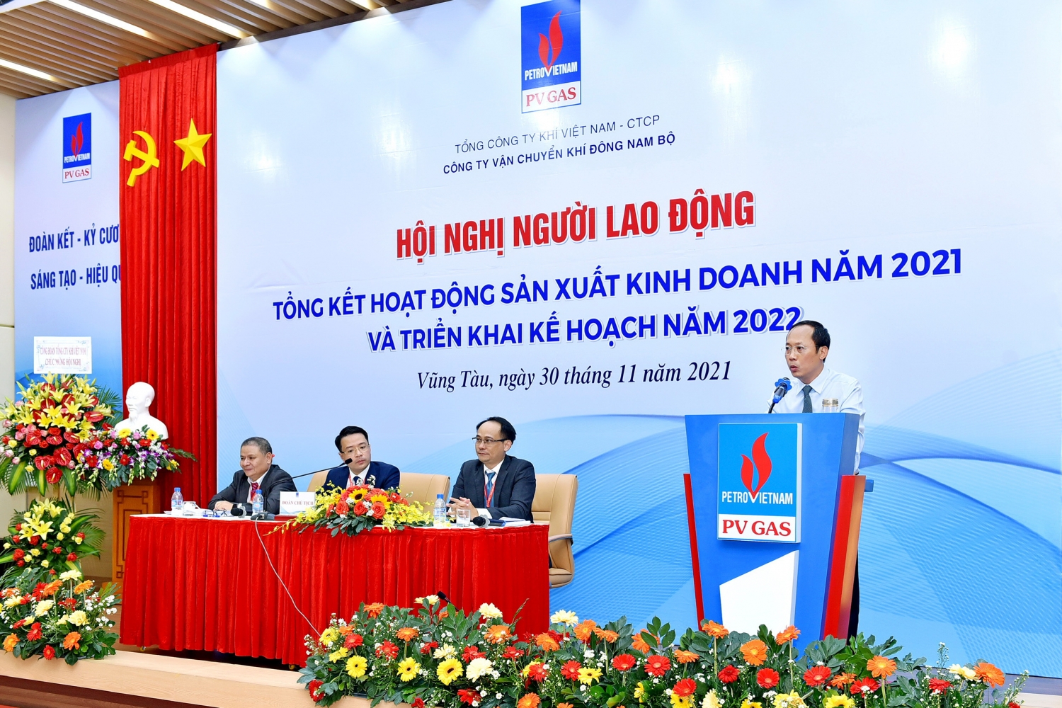 Phát biểu chúc mừng và chỉ đạo phương hướng hoạt động 2022 của PTGĐ PV GAS Phạm Đăng Nam