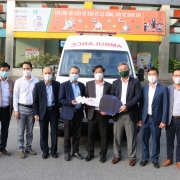 Petrovietnam trao tặng xe cứu thương cho Bệnh viện Nhi Trung ương phục vụ công tác phòng, chống dịch Covid-19
