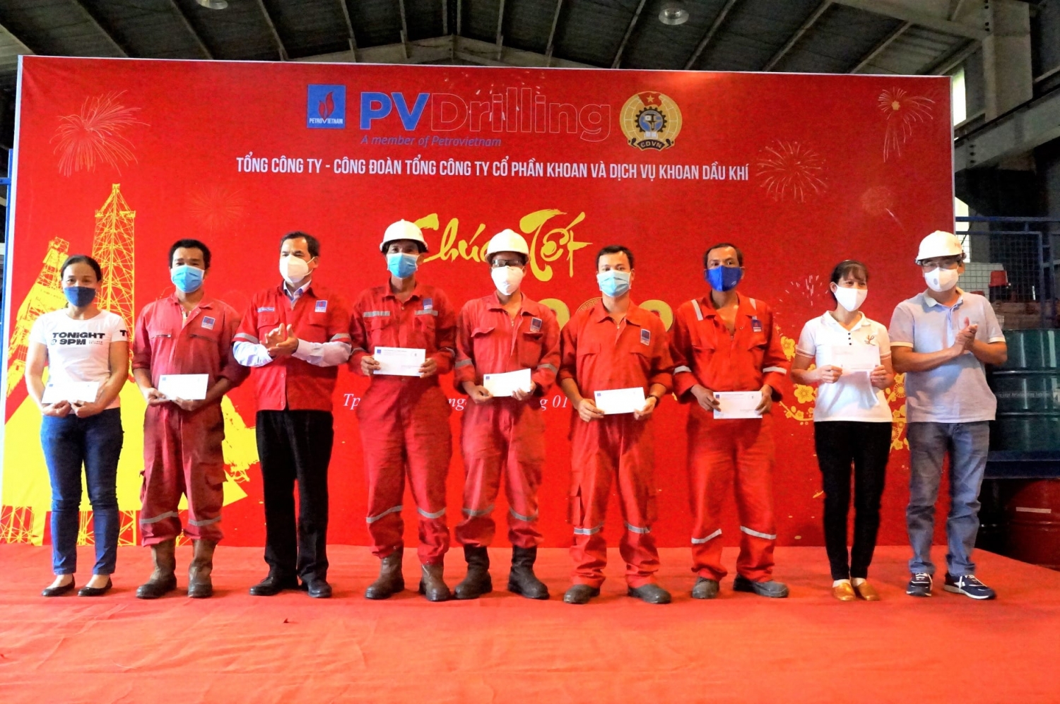 Công đoàn PV Drilling chăm lo tết cho người lao động xuân Nhâm Dần 2022