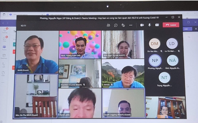 Công đoàn PV Drilling tổ chức Hội nghị trực tuyến Sơ kết 6 tháng đầu năm