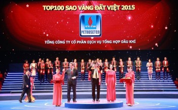 PETROSETCO đạt giải thưởng Sao Vàng Đất Việt 2015