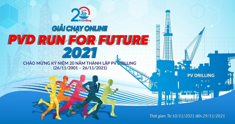 Công đoàn PV Drilling phát động Giải chạy Online “PVD Run For Future 2021”