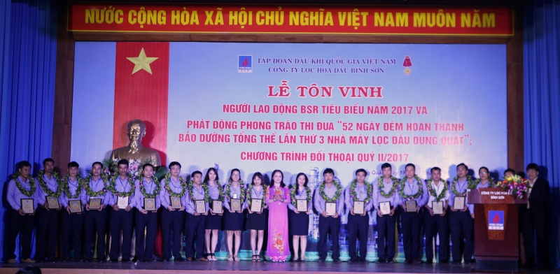 bsr ton vinh nguoi lao dong tieu bieu va phat dong thi dua bao duong tong the lan 3