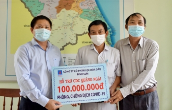 Lãnh đạo BSR thăm và làm việc với Trung tâm Kiểm soát bệnh tật (CDC) tỉnh Quảng Ngãi