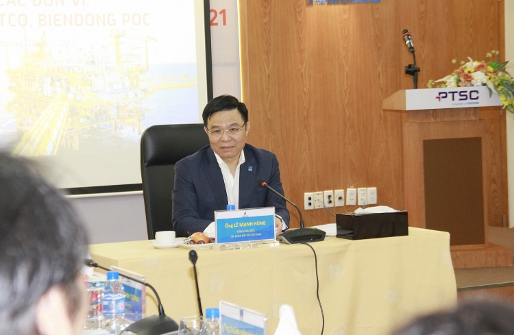 Tổng Giám đốc Petrovietnam Lê Manh Hùng phát biểu chỉ đạo