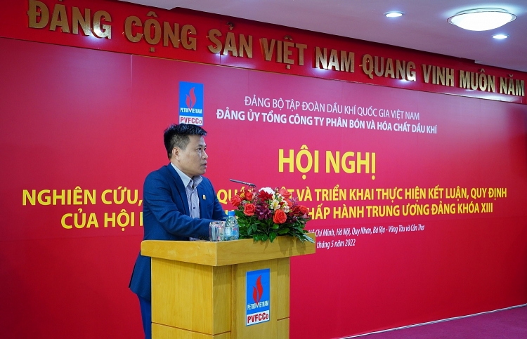 PVFCCo tổ chức hội nghị nghiên cứu, học tập, quán triệt và triển khai thực hiện kết luận, quy định Hội nghị Trung ương 4, khóa XIII