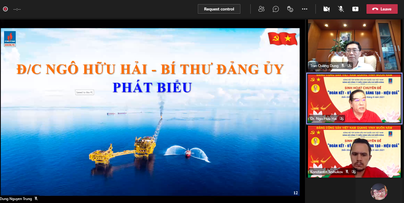 Đảng bộ BIENDONG POC: Quyết tâm đưa “Đoàn kết - Kỷ cương - Sáng tạo - Hiệu quả” thành hành động cách mạng cụ thể