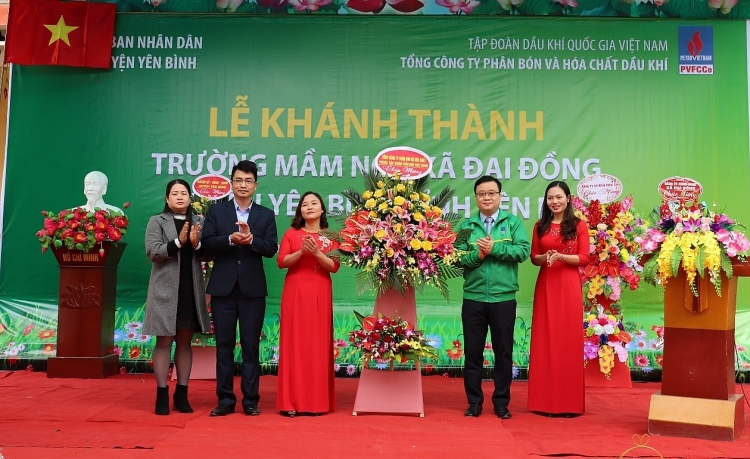 PVFCCo khánh thành công trình Trường mầm non ở Yên Bái