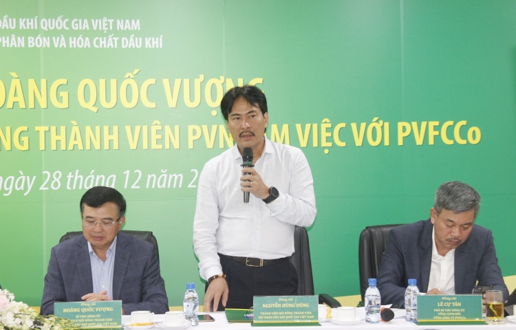 Chủ tịch HĐTV Petrovietnam Hoàng Quốc Vượng thăm và làm việc với PVFCCo